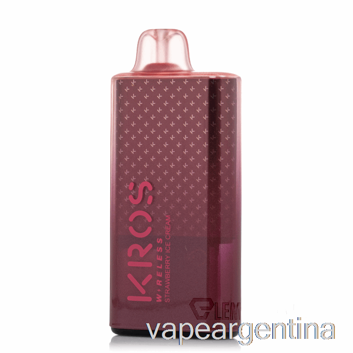 Vaporizador Desechable Kros Wireless 9000 Para Helado De Fresa Descartable